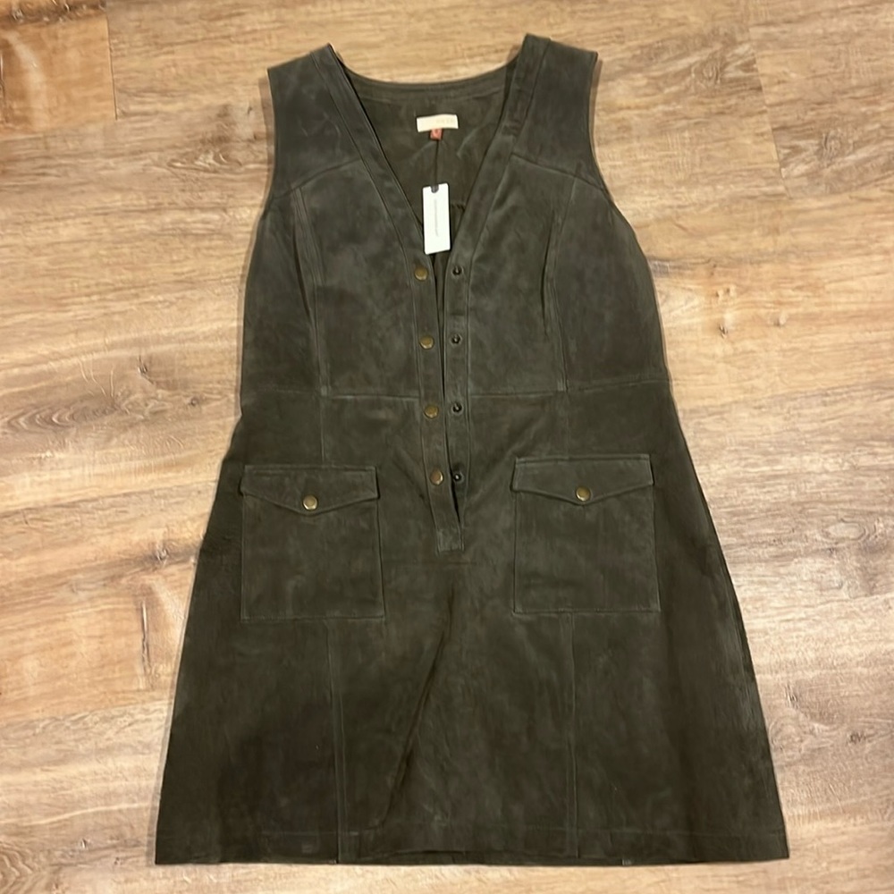 PILCRO - Anthropologie leather dress